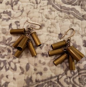 Bullet casing earrings